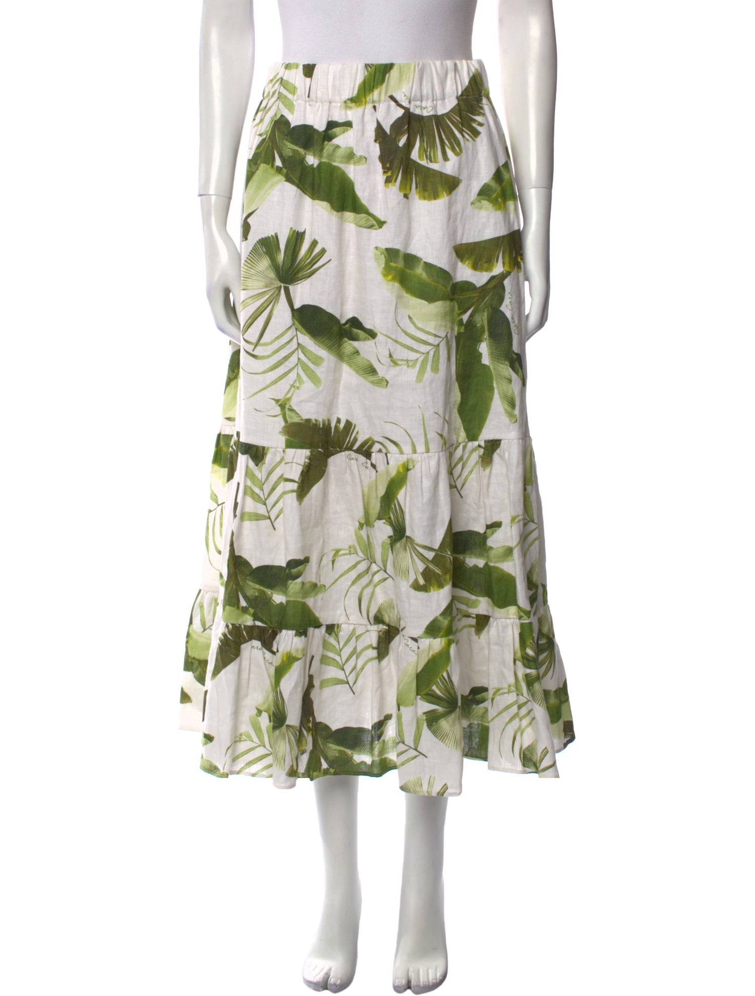 Cara Cara Linen Midi Length Skirt