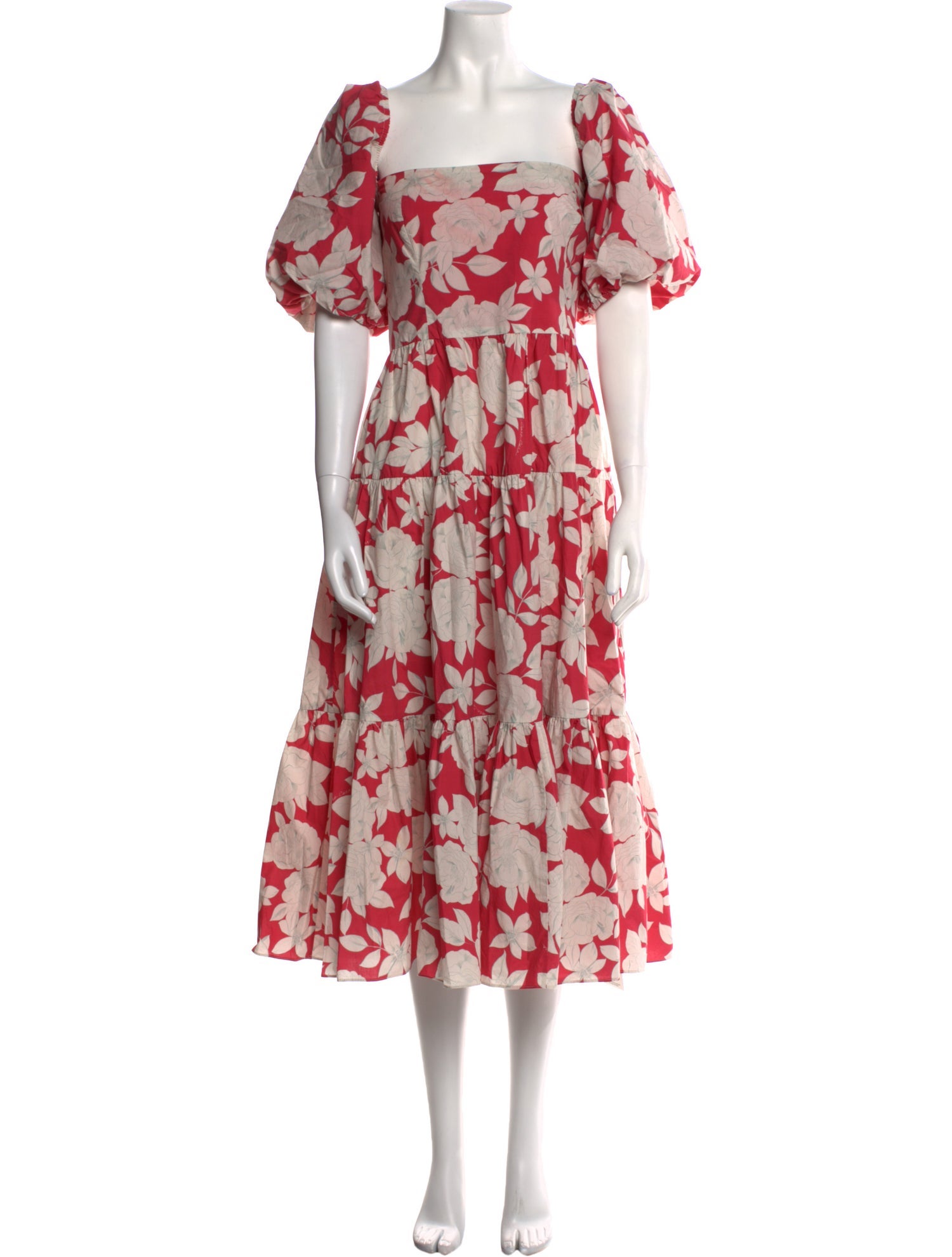 Cara Cara Floral Print Midi Length Dress