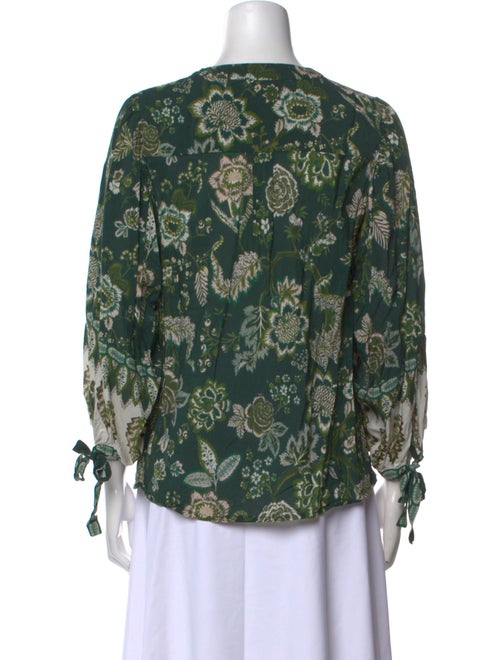 Cara Cara Floral Print V-Neck Blouse