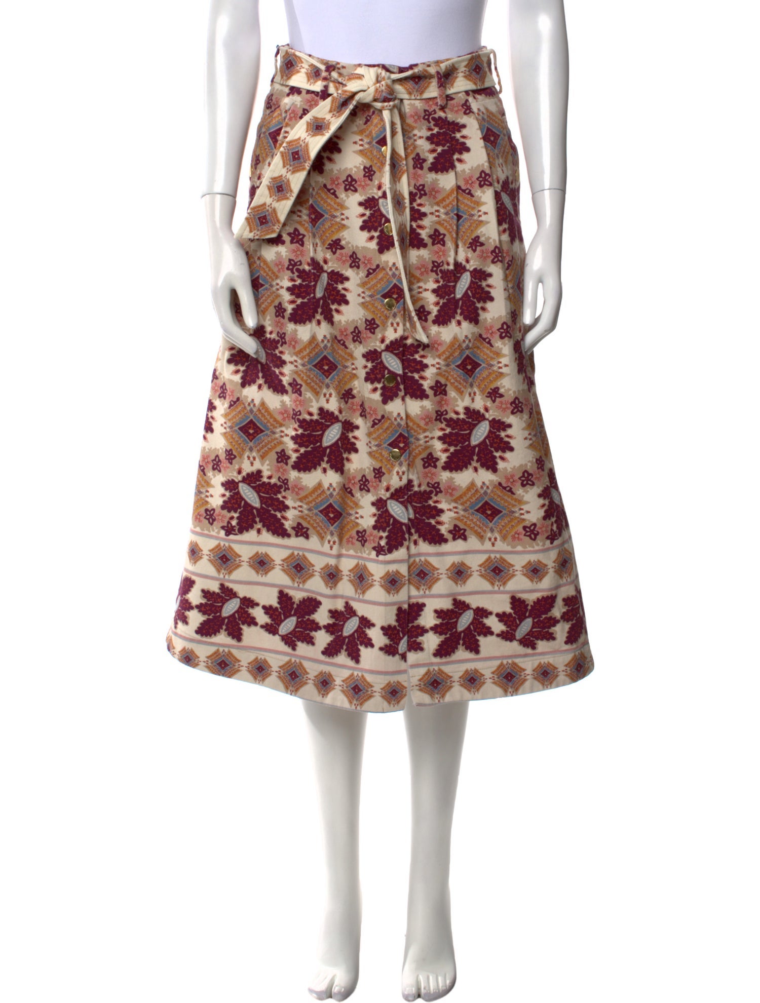 Cara Cara Printed Midi Length Skirt