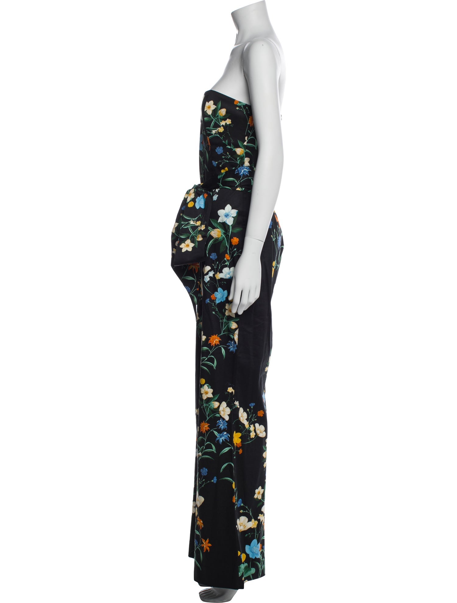 Cara Cara Floral Print Strapless Jumpsuit