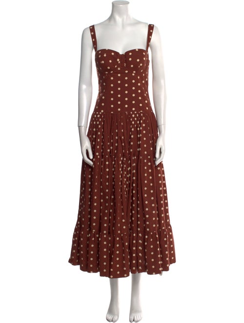 Cara Cara Polka Dot Print Long Dress