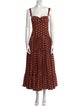 Cara Cara Polka Dot Print Long Dress
