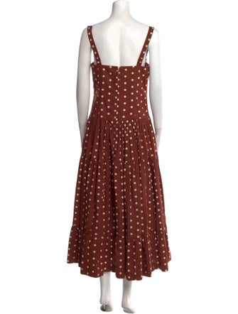 Cara Cara Polka Dot Print Long Dress
