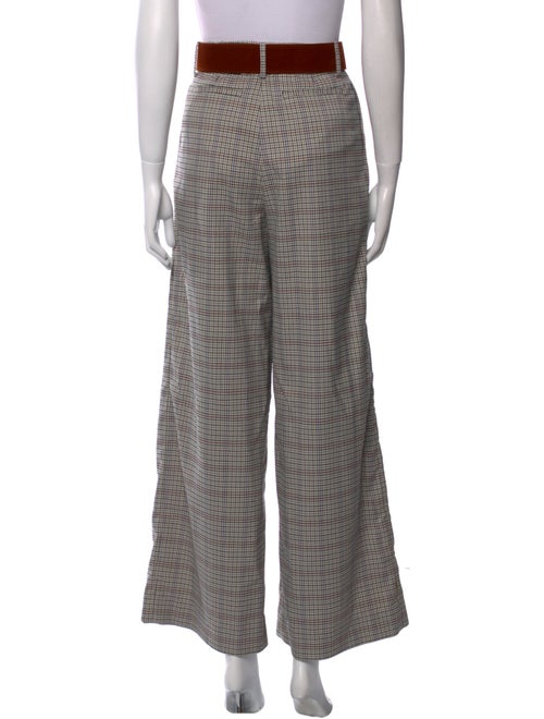 Cara Cara Plaid Print Wide Leg Pants