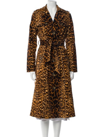 Cara Cara Animal Print Trench Coat