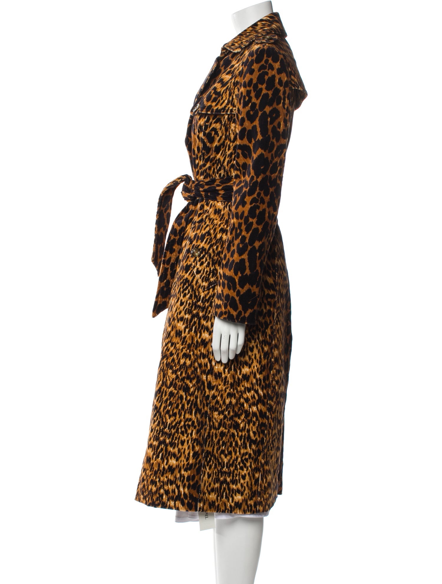 Cara Cara Animal Print Trench Coat