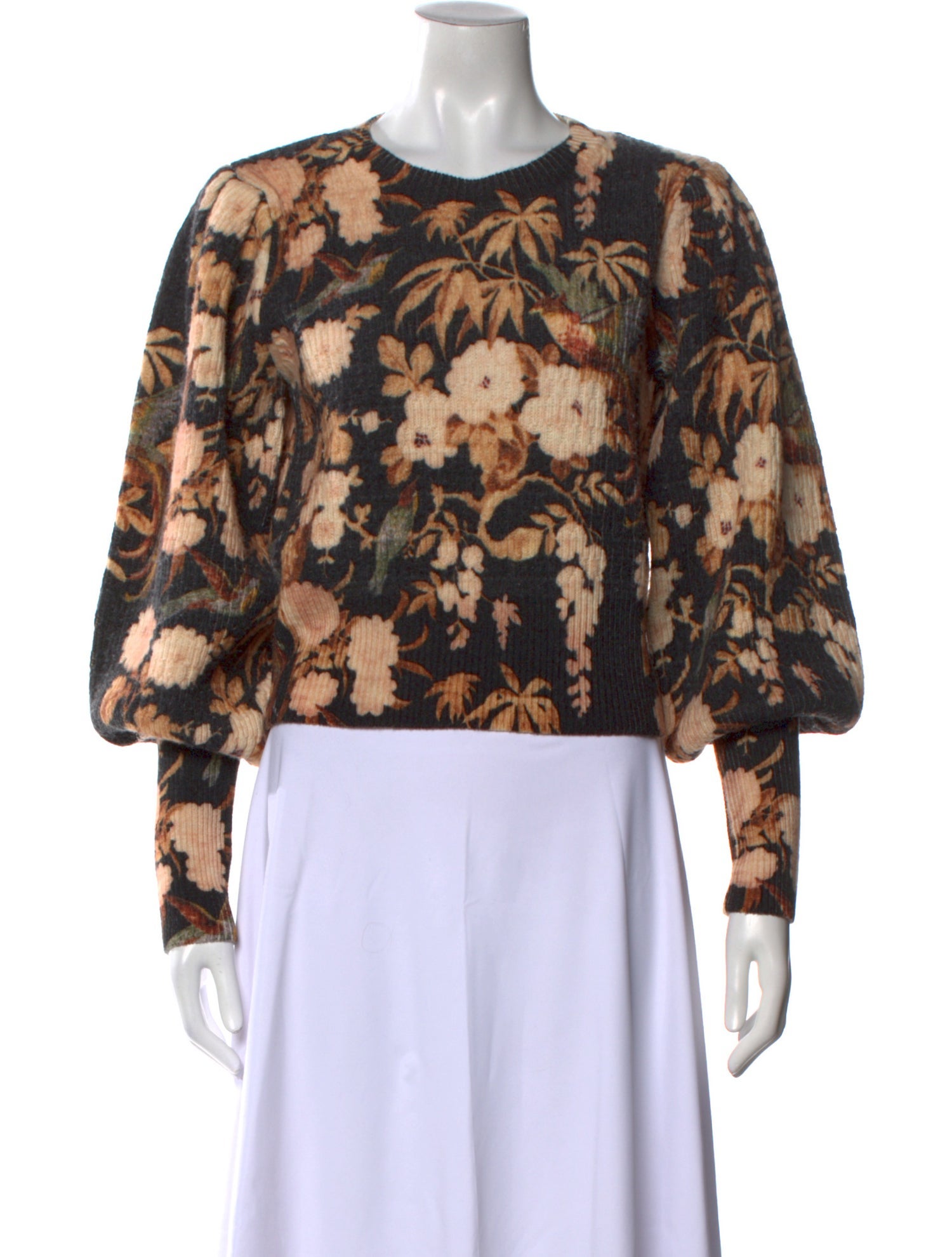 Cara Cara Wool Floral Print Sweater