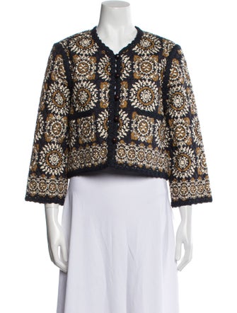 Cara Cara Printed Evening Jacket