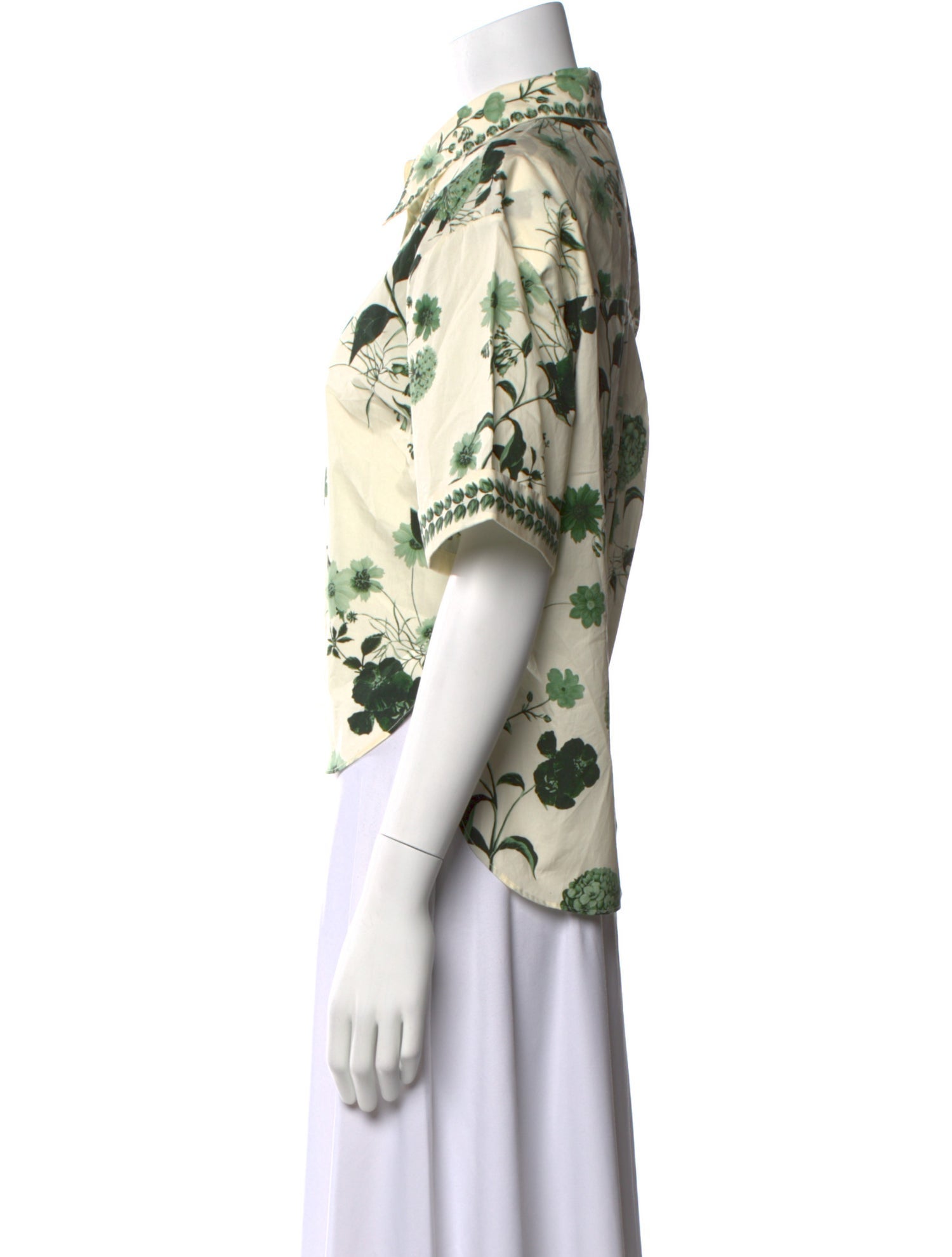 Cara Cara Floral Print Mock Neck Crop Top w/ Tags