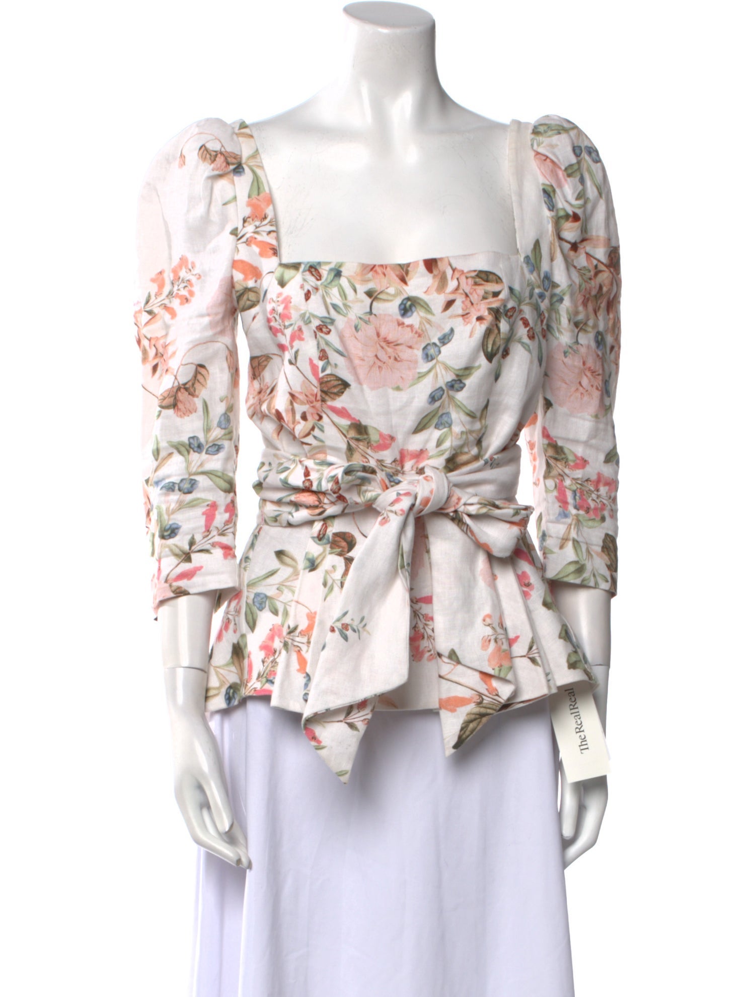Cara Cara Linen Floral Print Blouse