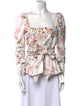 Cara Cara Linen Floral Print Blouse