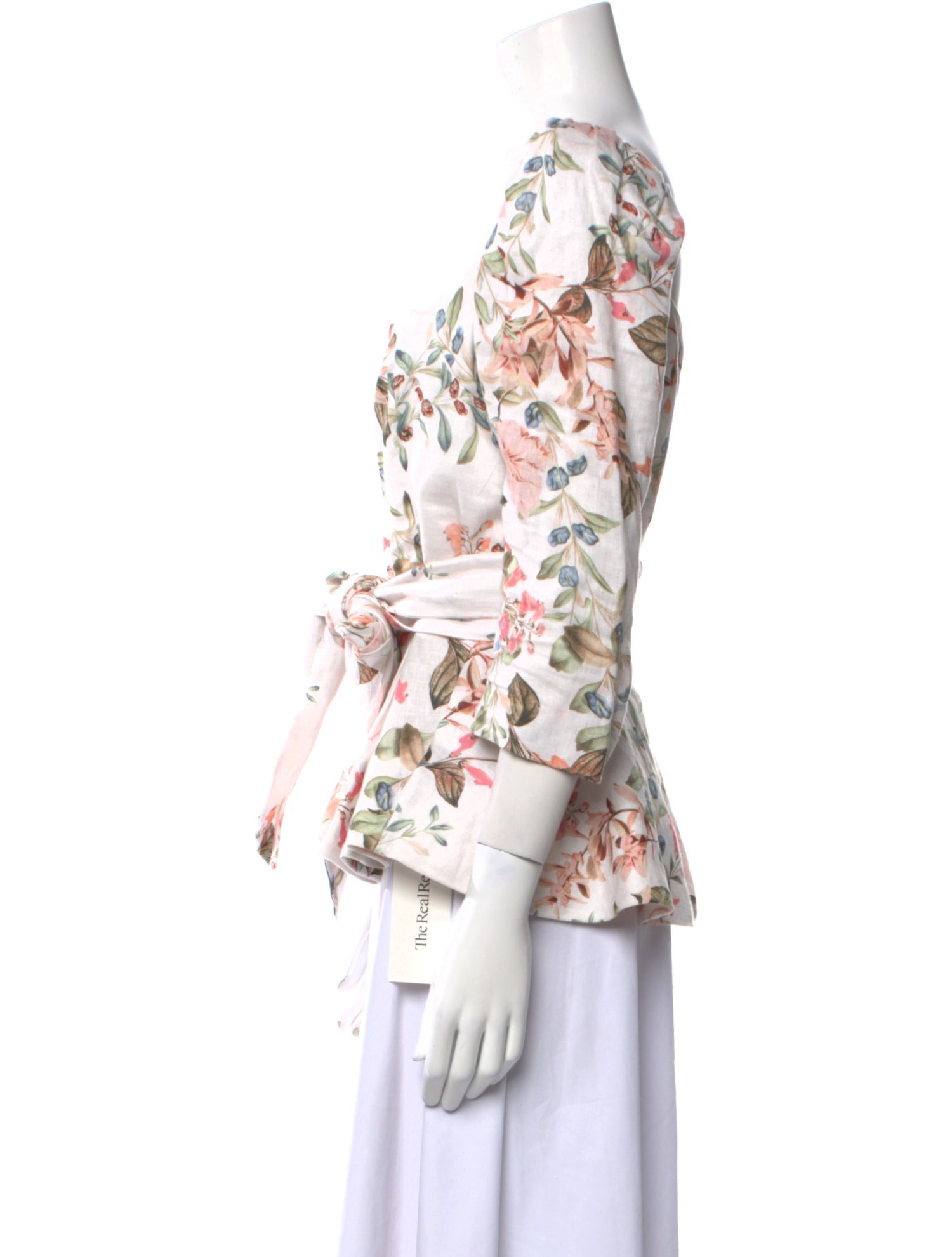 Cara Cara Linen Floral Print Blouse