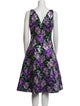 Carolina Herrera Floral Print Midi Length Dress