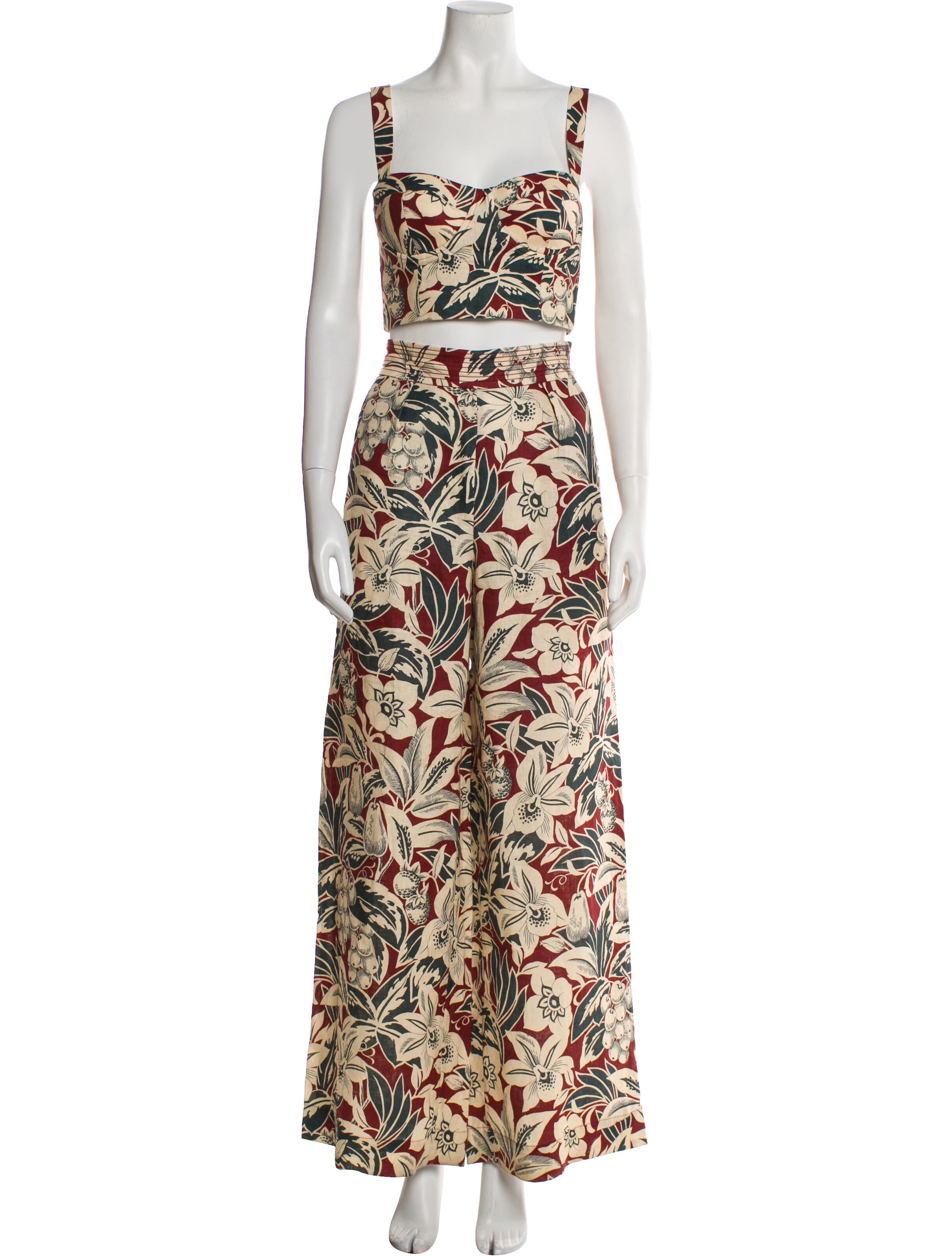 Cara Cara Linen Floral Print Pant Set