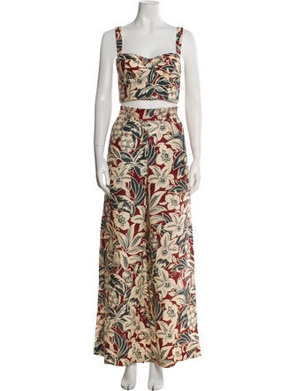 Cara Cara Linen Floral Print Pant Set