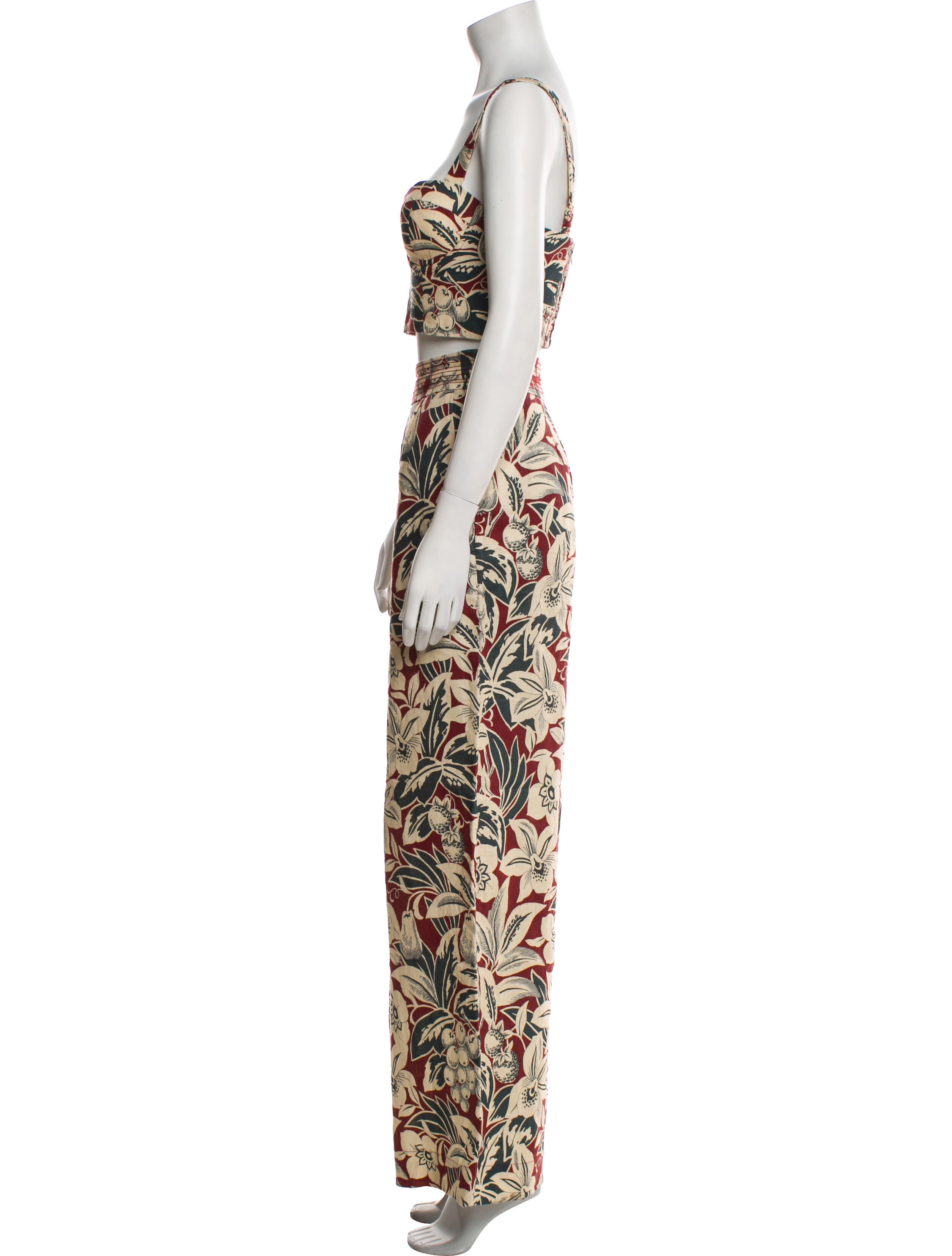 Cara Cara Linen Floral Print Pant Set
