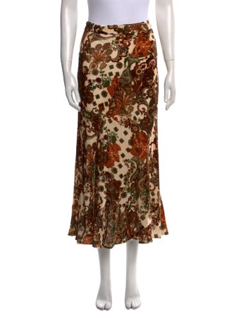 Cara Cara Floral Print Midi Length Skirt