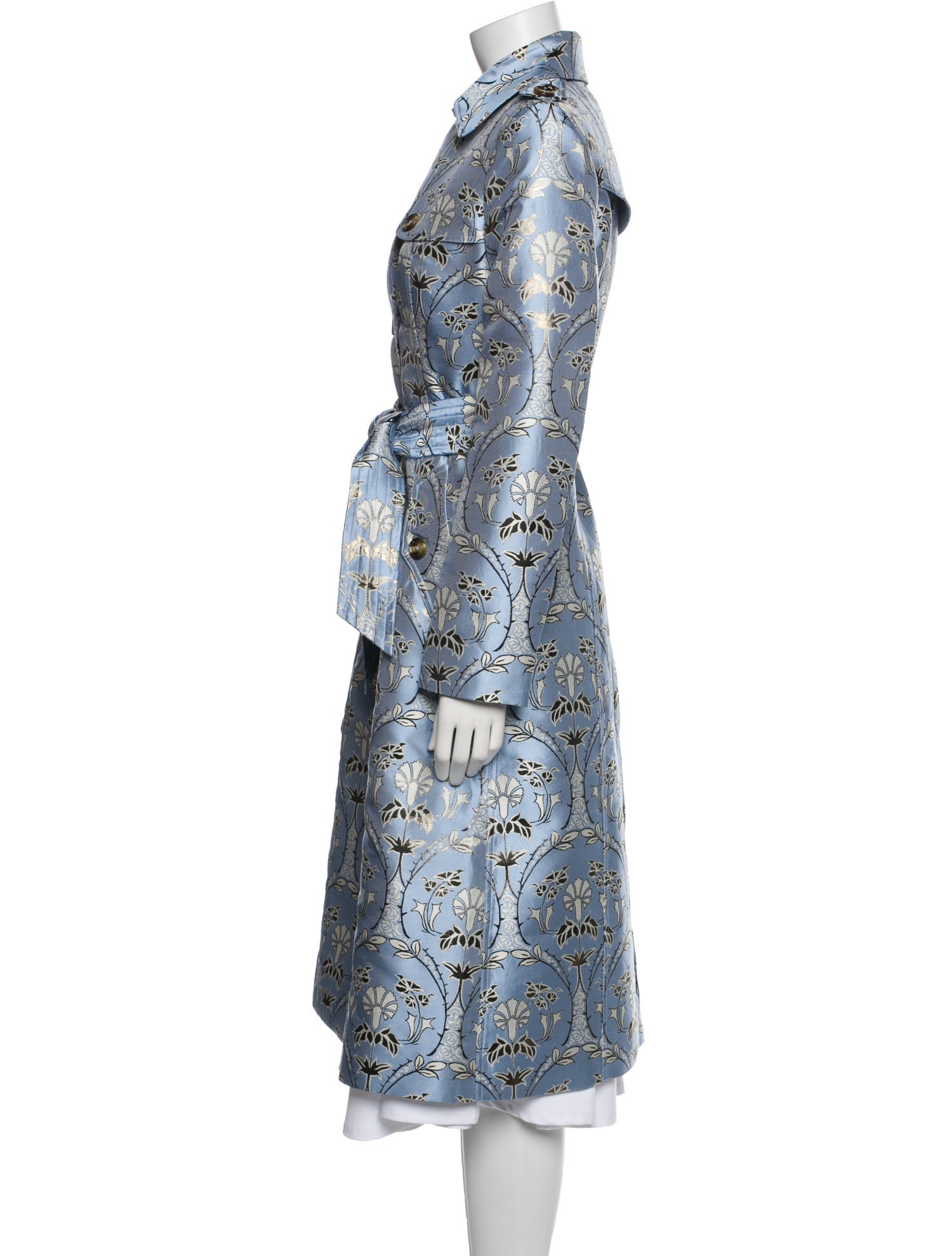 Cara Cara Floral Print Trench Coat w/ Tags