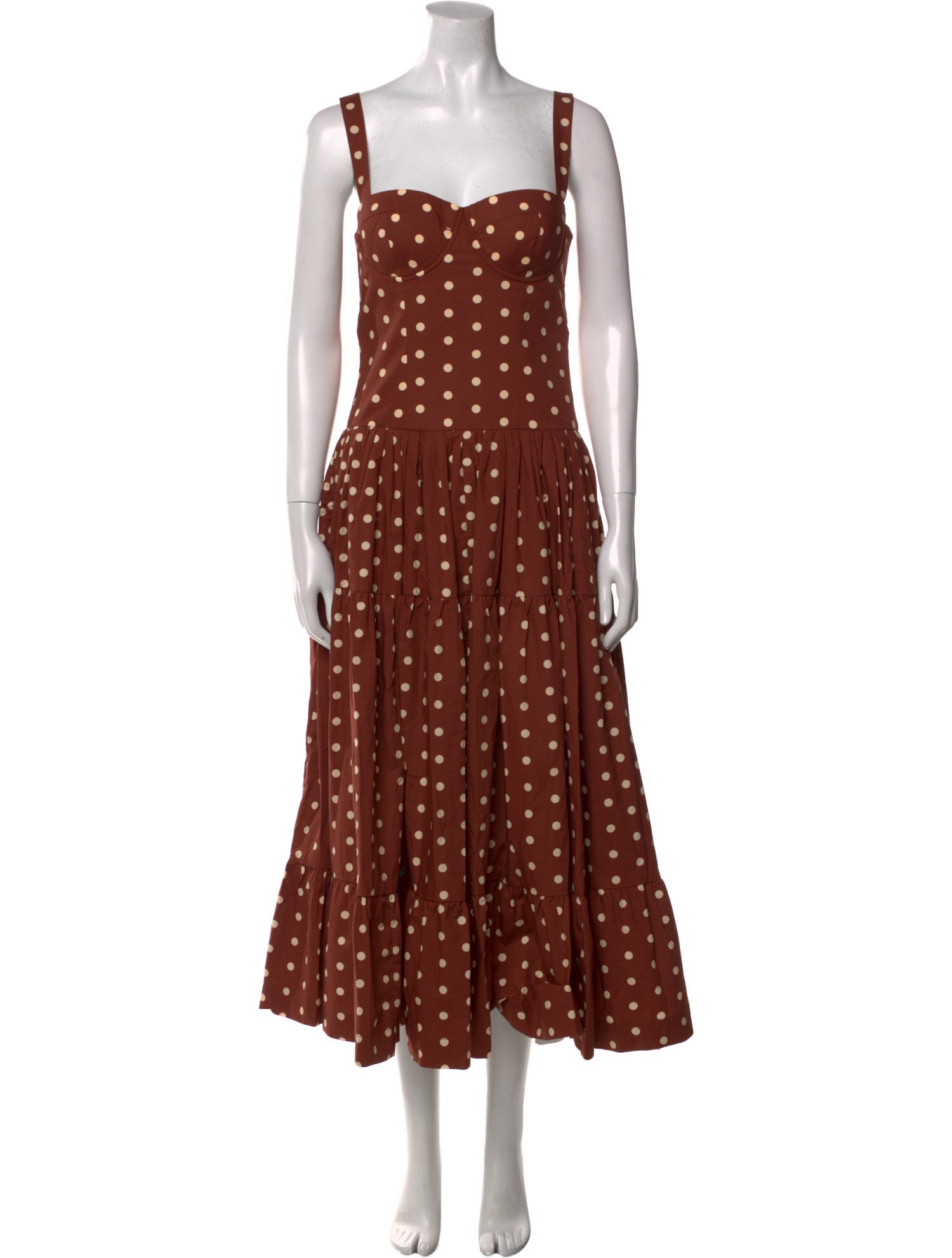 Cara Cara Polka Dot Print Long Dress w/ Tags