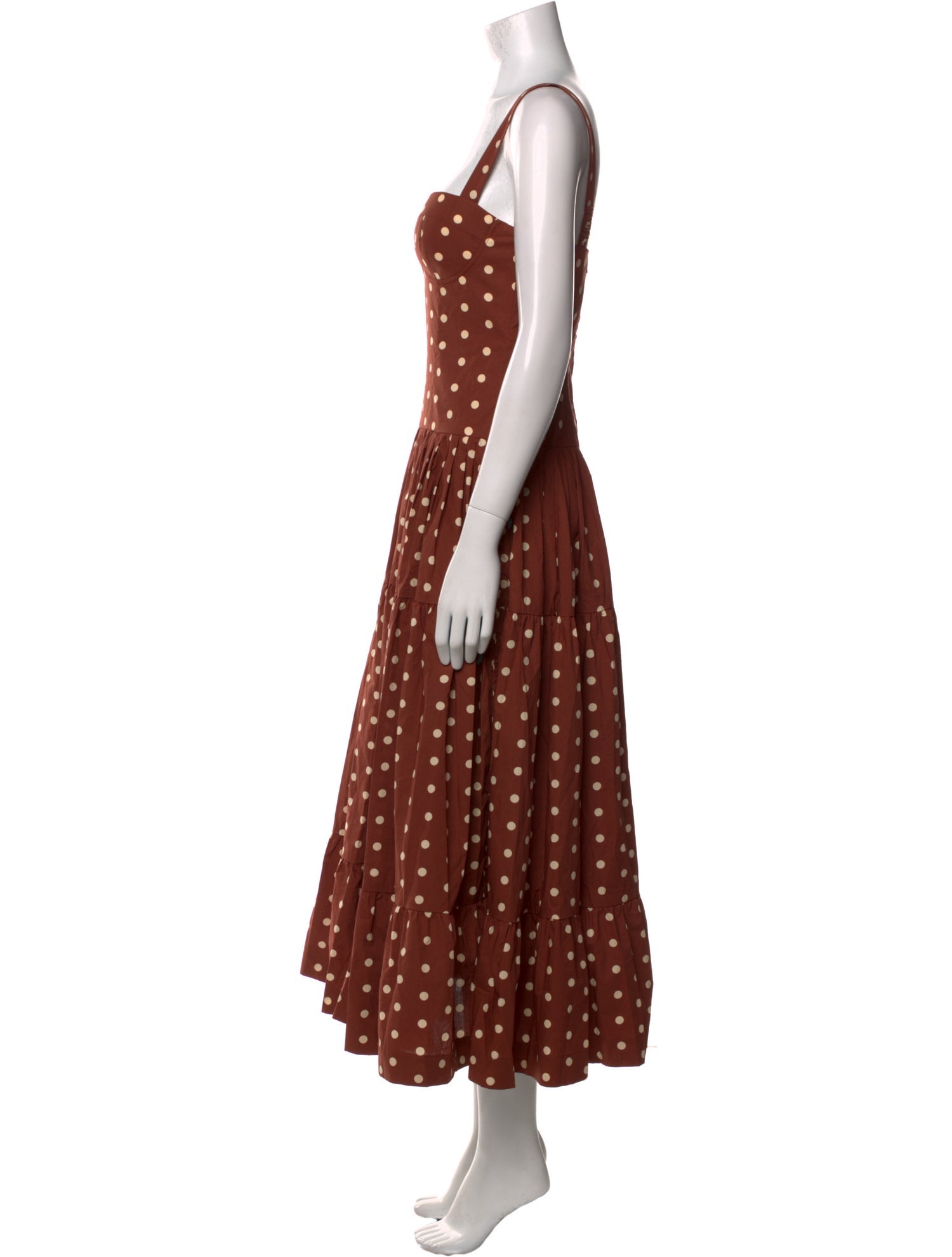 Cara Cara Polka Dot Print Long Dress w/ Tags