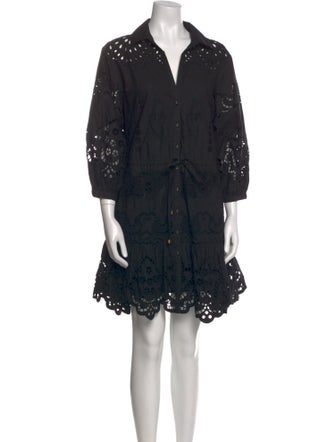 Cara Cara Lace Pattern Mini Dress