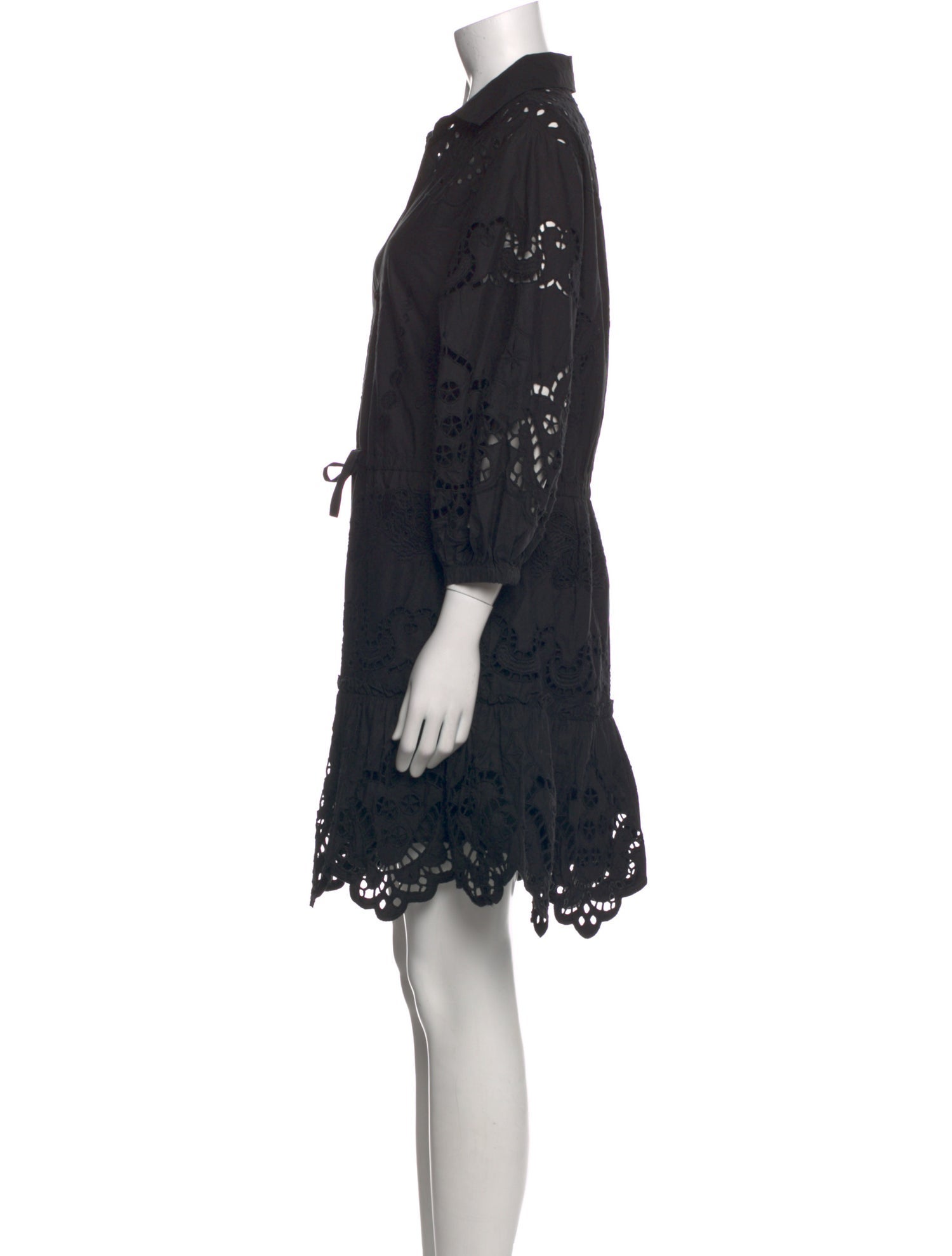 Cara Cara Lace Pattern Mini Dress