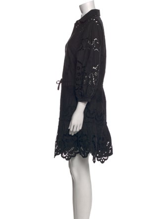 Cara Cara Lace Pattern Mini Dress