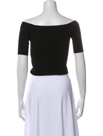 Cara Cara Off-The-Shoulder Short Sleeve Crop Top