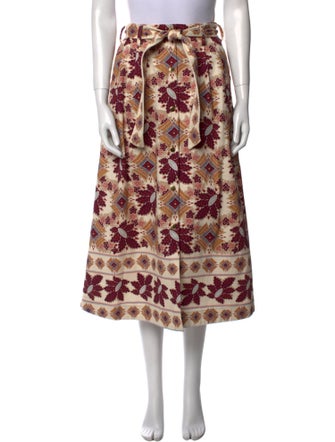 Cara Cara Printed Midi Length Skirt