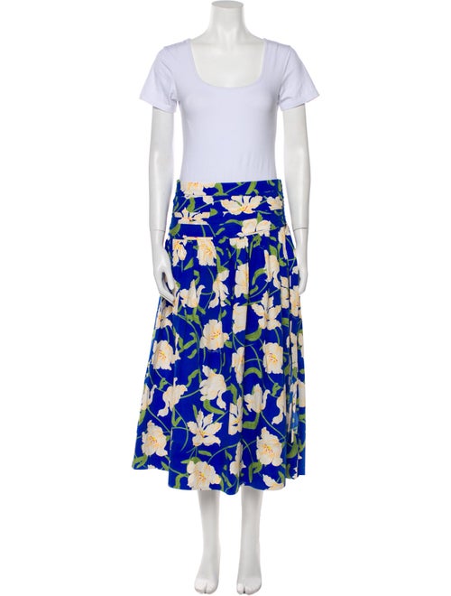 Cara Cara Floral Print Ruffle Embellishment Skirt Set