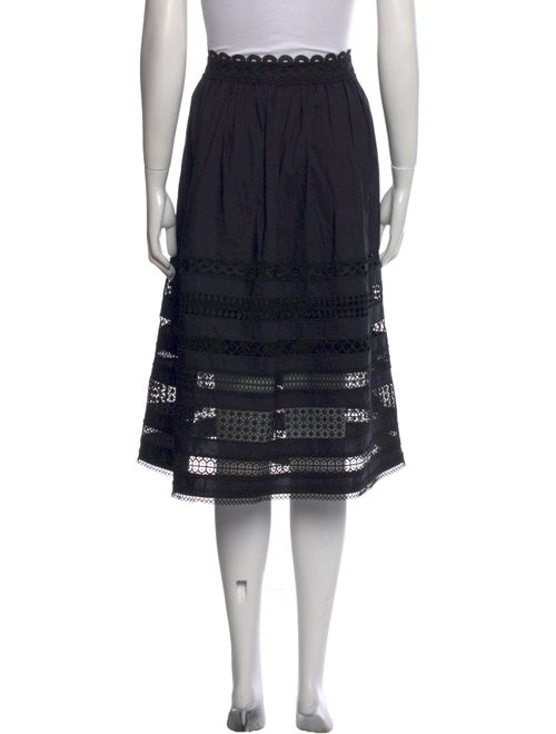 Cara Cara Embroidered Accent Knee-Length Skirt