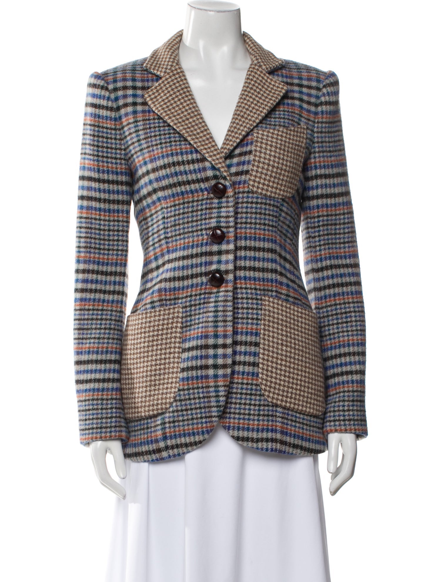Cara Cara Plaid Print Blazer