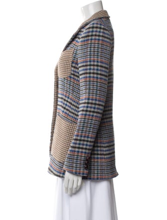 Cara Cara Plaid Print Blazer