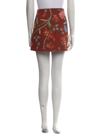 Cara Cara Floral Print Mini Skirt