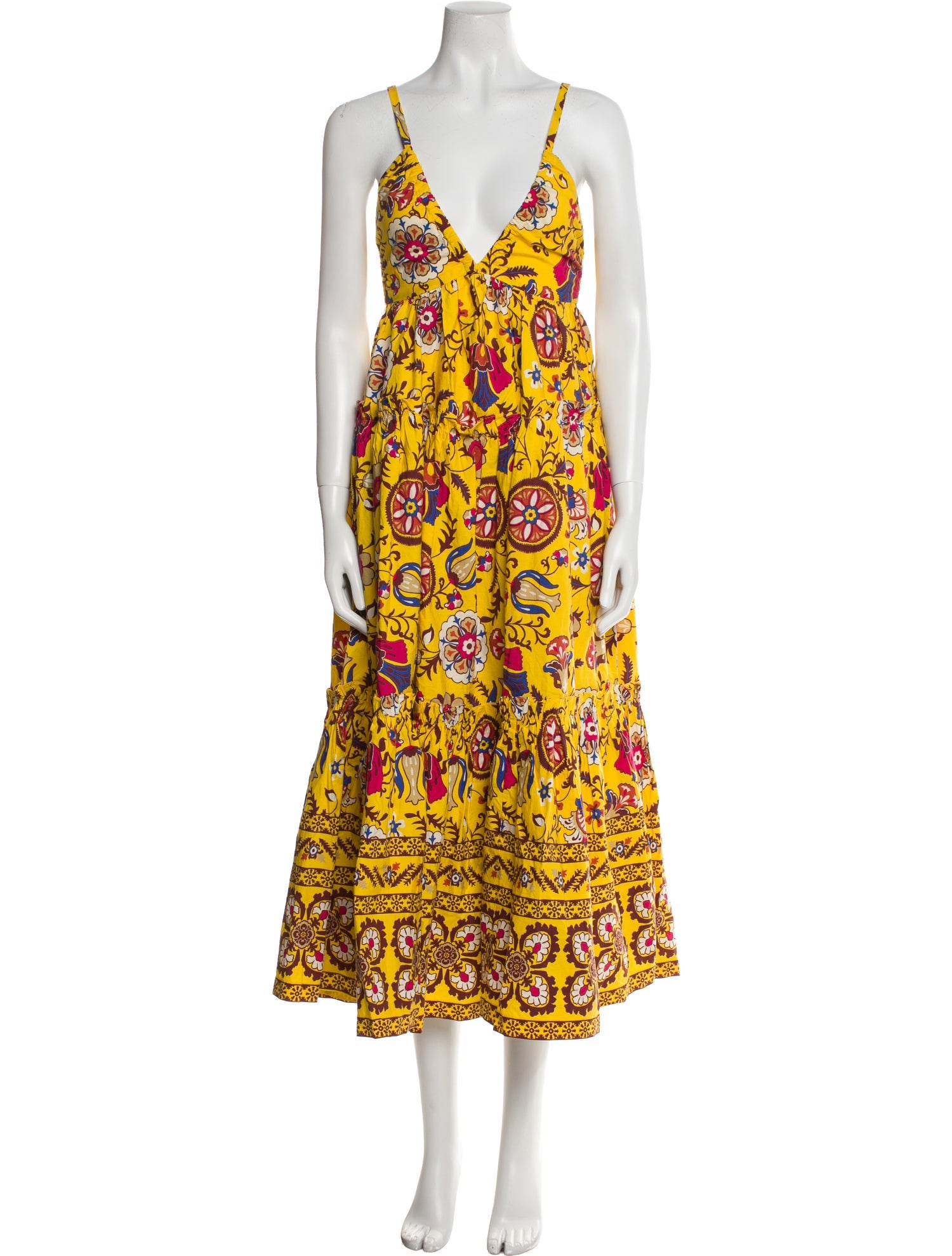 Cara Cara Floral Print Midi Length Dress w/ Tags