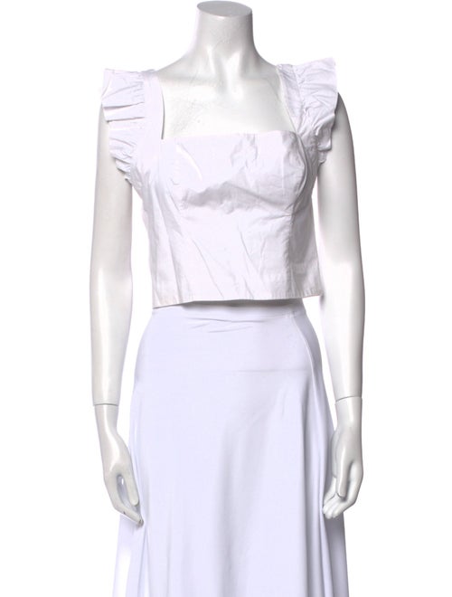 Cara Cara Square Neckline Sleeveless Crop Top