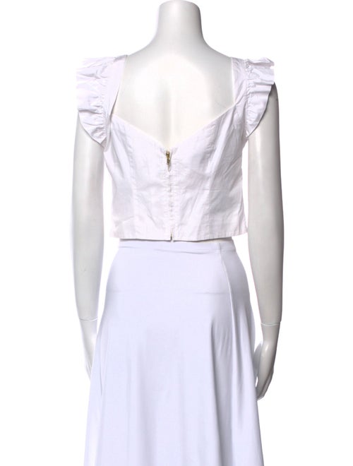 Cara Cara Square Neckline Sleeveless Crop Top