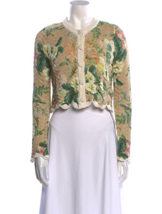 Cara Cara Floral Print Crew Neck Sweater