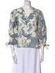 Cara Cara Printed V-Neck Blouse