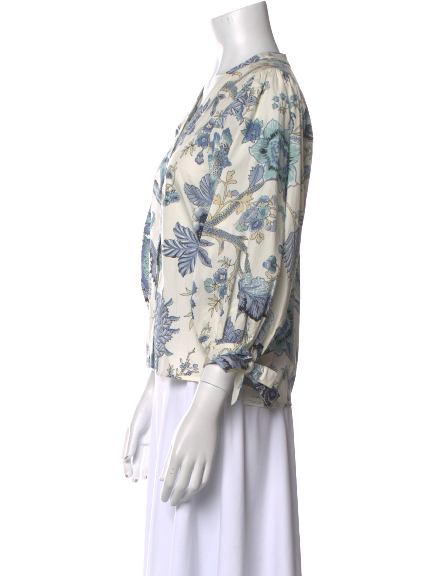 Cara Cara Printed V-Neck Blouse