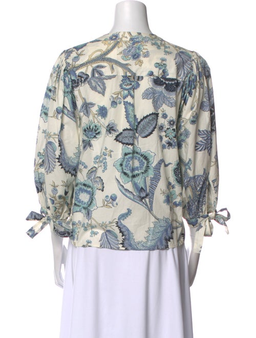 Cara Cara Printed V-Neck Blouse