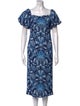 Cara Cara Printed Midi Length Dress