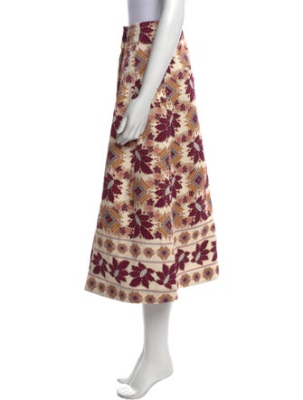 Cara Cara Floral Print Midi Length Skirt