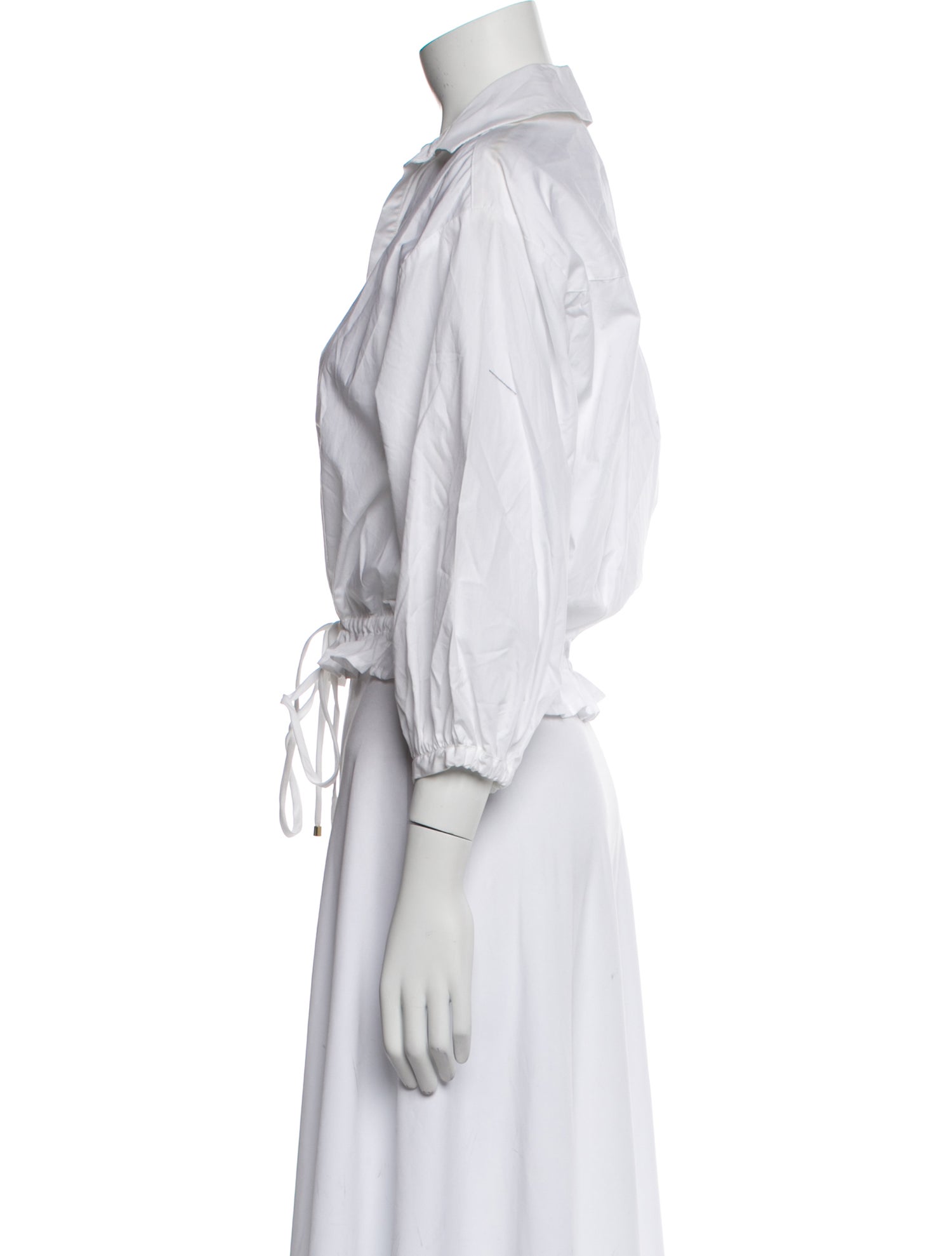 Cara Cara Three-Quarter Sleeve Crop Top