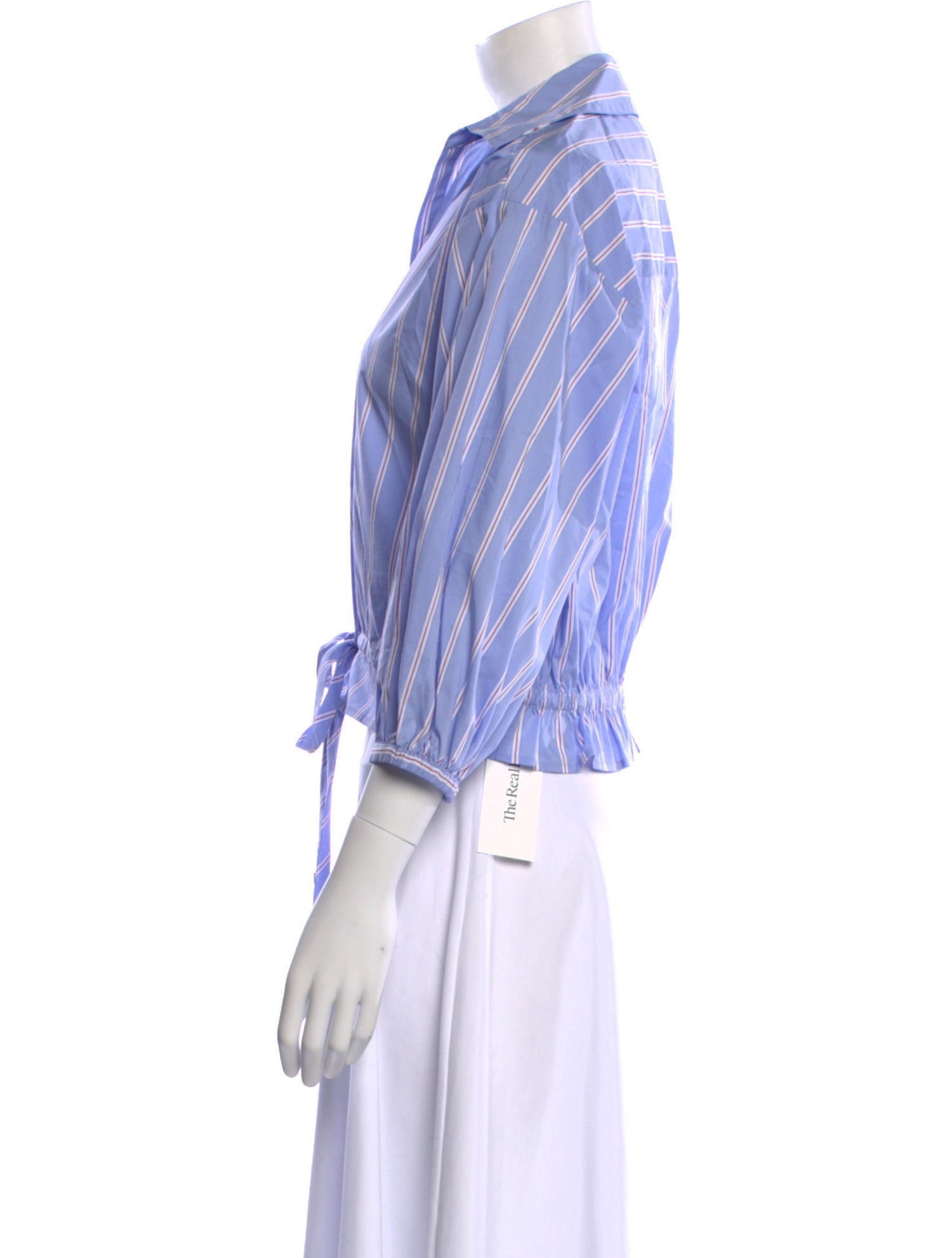 Cara Cara Striped V-Neck Crop Top