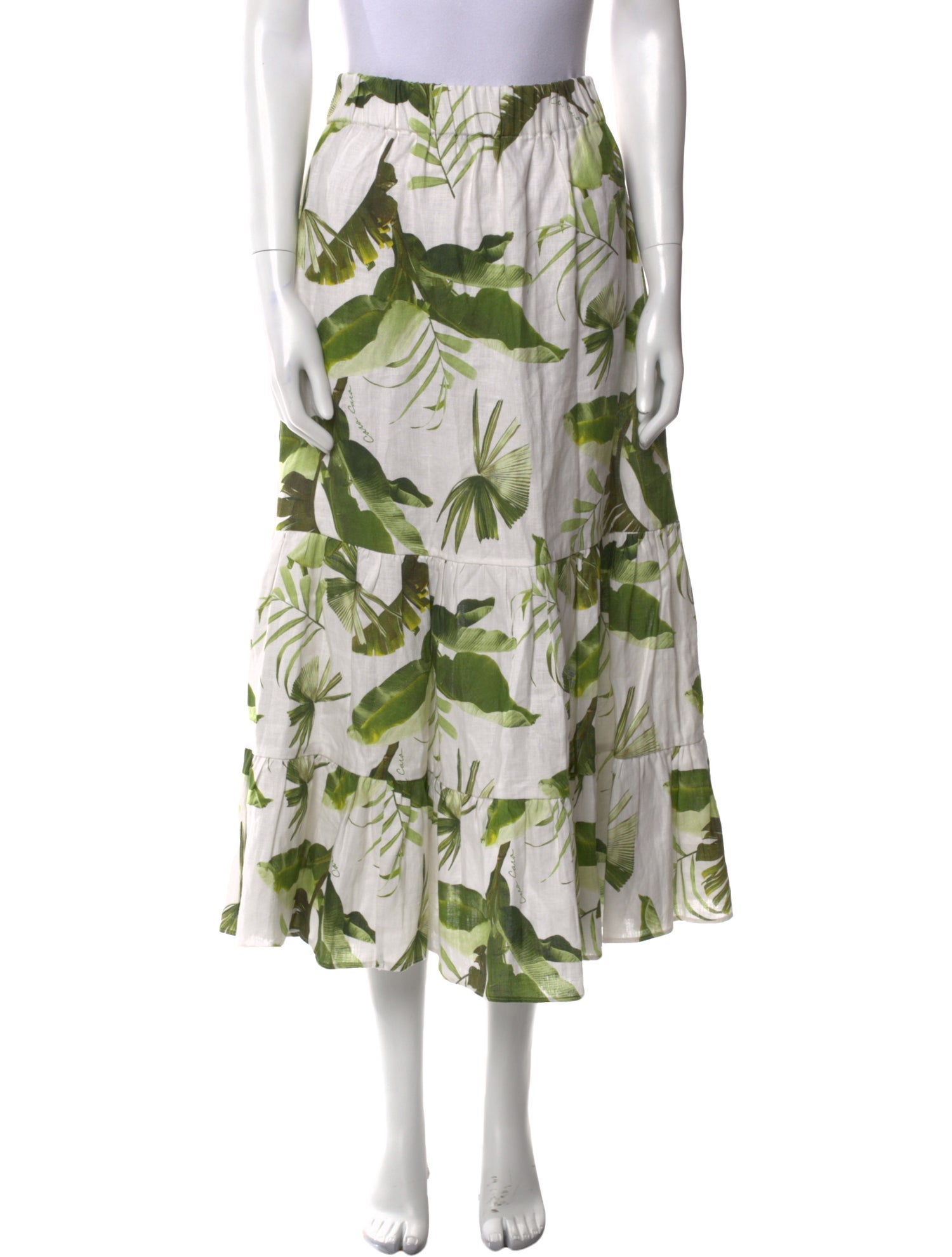 Cara Cara Linen Midi Length Skirt