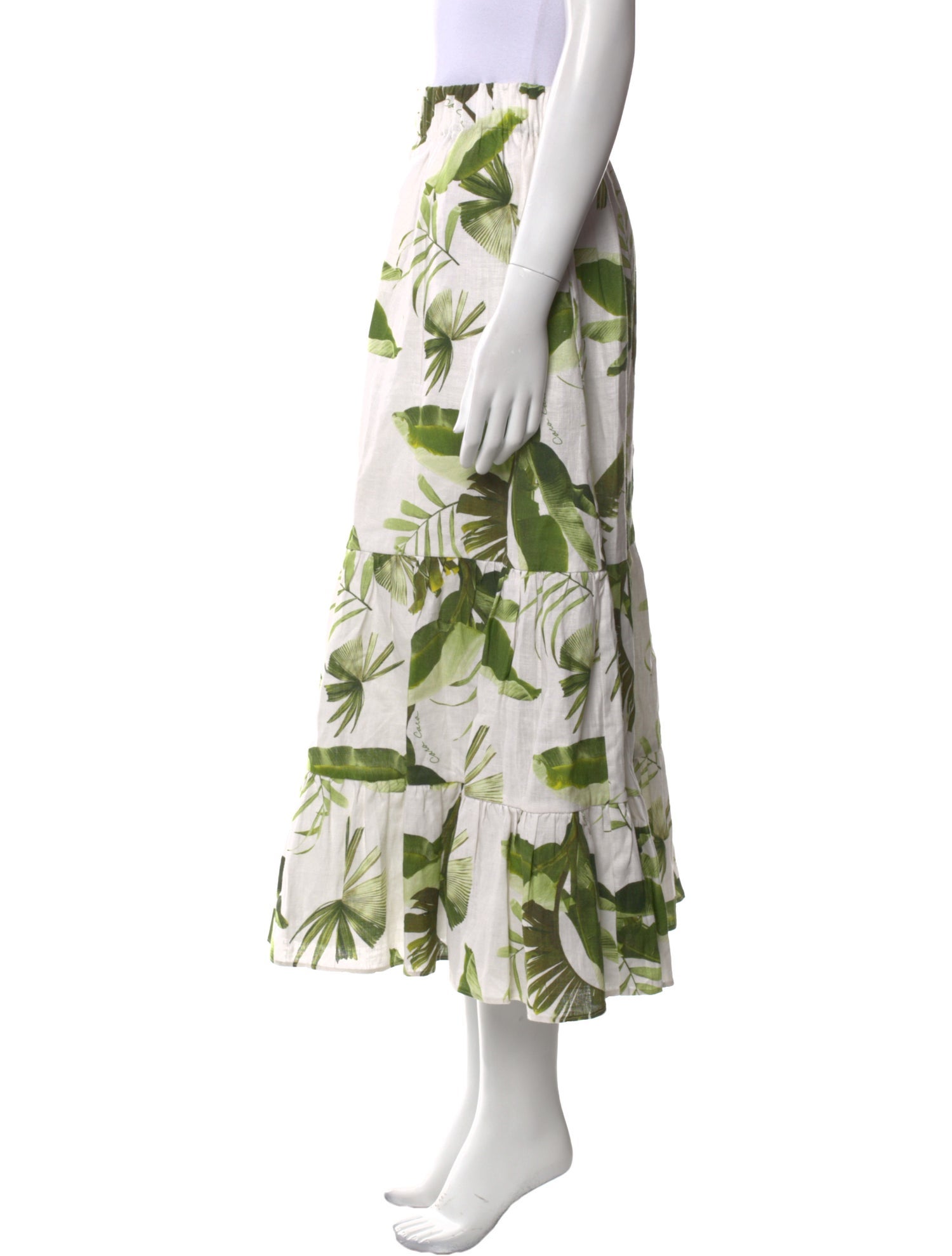 Cara Cara Linen Midi Length Skirt