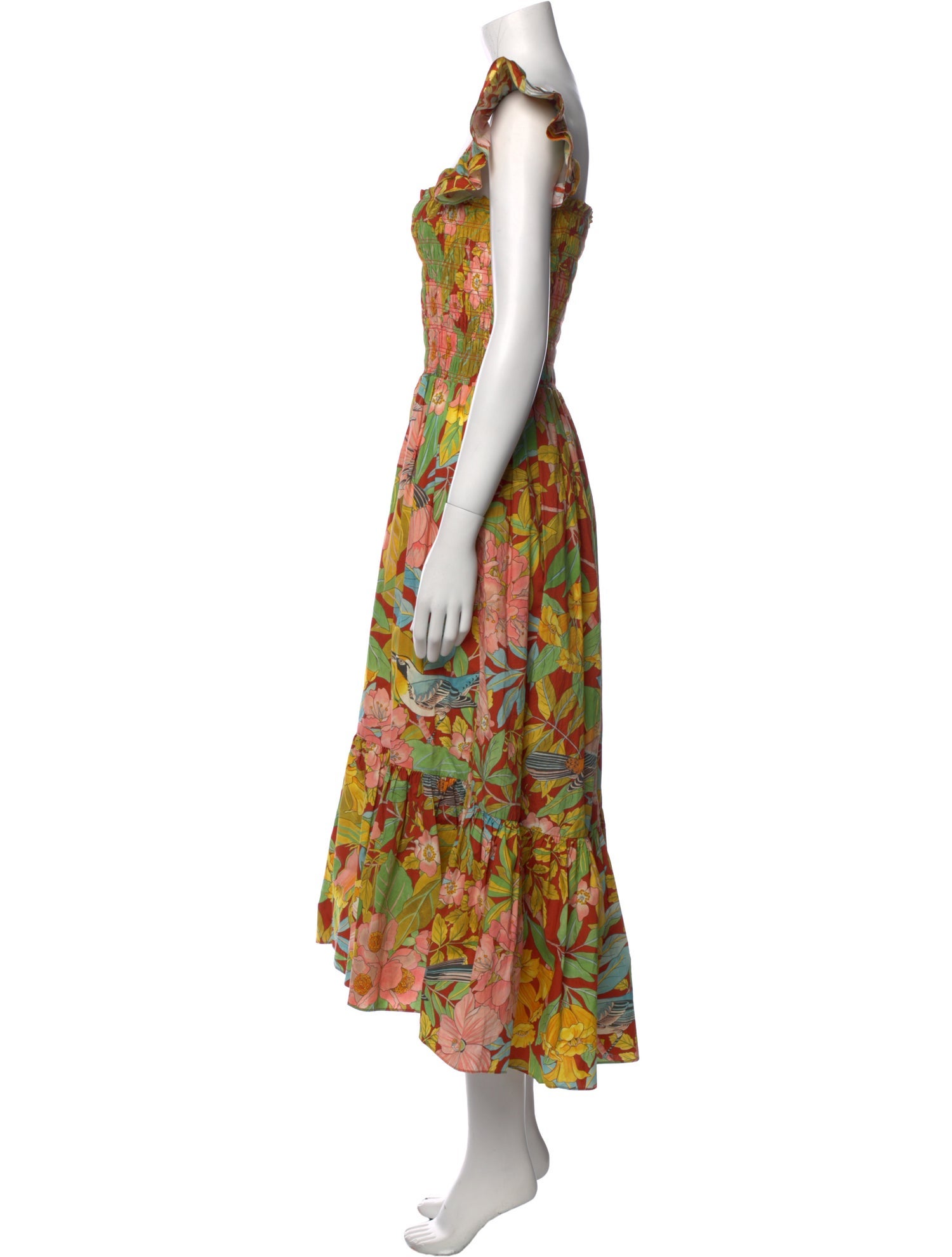 Cara Cara Floral Print Midi Length Dress