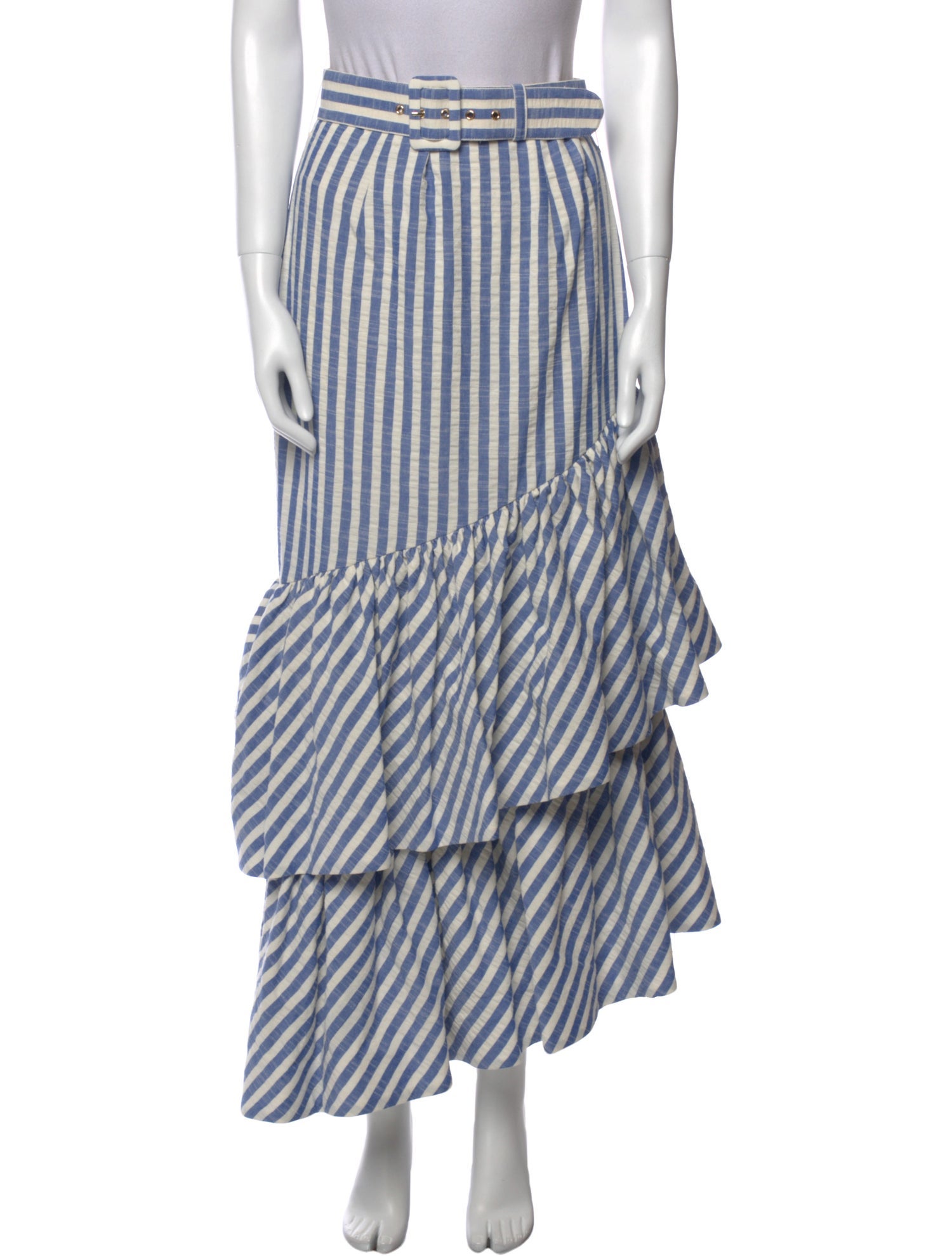 Cara Cara Striped Midi Length Skirt